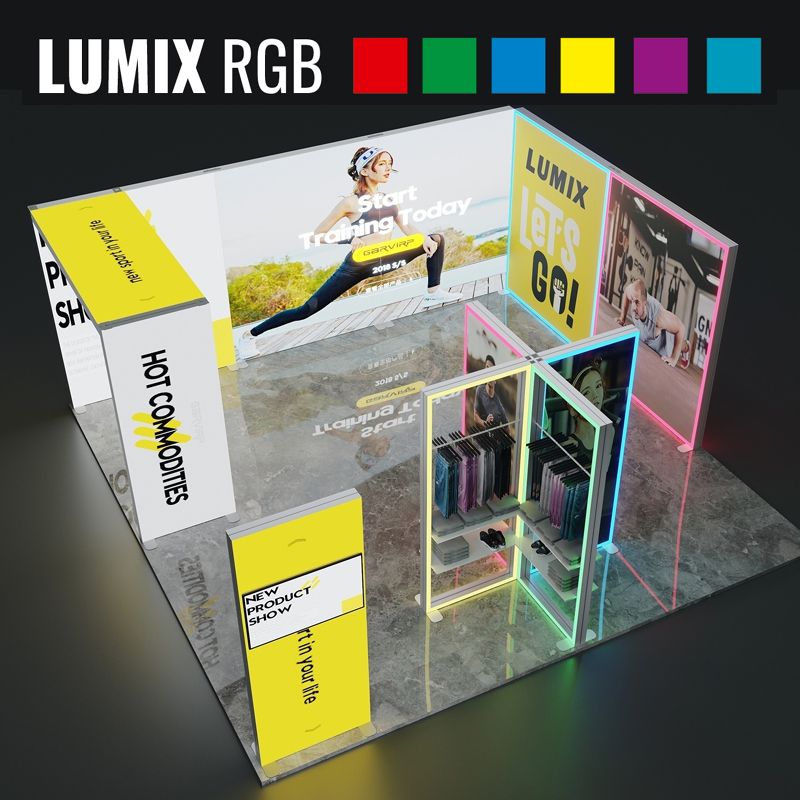 Lumix RGB Messestand Beispiel